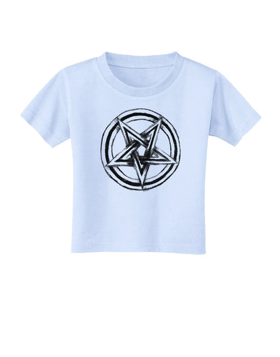 Inverted Pentagram Death Metal Star Toddler T-Shirt-Toddler T-Shirt-TooLoud-Light-Blue-2T-Davson Sales