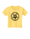 Inverted Pentagram Death Metal Star Toddler T-Shirt-Toddler T-Shirt-TooLoud-Daffodil-Yellow-2T-Davson Sales