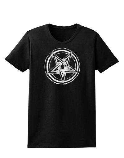 Inverted Pentagram Death Metal Star Womens Dark T-Shirt-TooLoud-Black-X-Small-Davson Sales