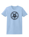 Inverted Pentagram Death Metal Star Womens T-Shirt-Womens T-Shirt-TooLoud-Light-Blue-X-Small-Davson Sales