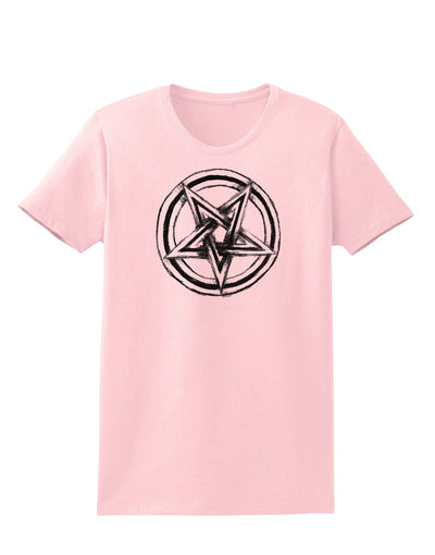 Inverted Pentagram Death Metal Star Womens T-Shirt-Womens T-Shirt-TooLoud-PalePink-X-Small-Davson Sales