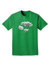 Inverted Puffy Clouds Adult Dark T-Shirt-Mens T-Shirt-TooLoud-Kelly-Green-Small-Davson Sales