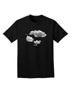 Inverted Puffy Clouds Adult Dark T-Shirt-Mens T-Shirt-TooLoud-Black-Small-Davson Sales