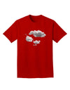 Inverted Puffy Clouds Adult Dark T-Shirt-Mens T-Shirt-TooLoud-Red-Small-Davson Sales