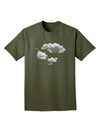 Inverted Puffy Clouds Adult Dark T-Shirt-Mens T-Shirt-TooLoud-Military-Green-Small-Davson Sales