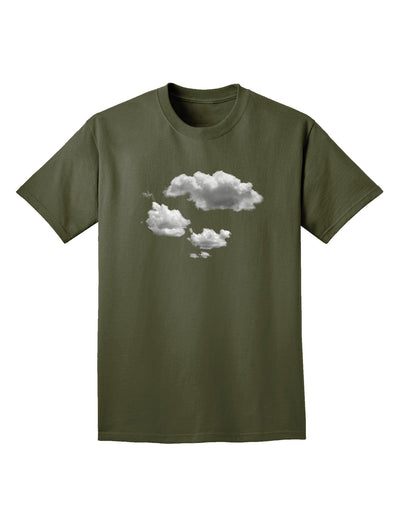 Inverted Puffy Clouds Adult Dark T-Shirt-Mens T-Shirt-TooLoud-Military-Green-Small-Davson Sales