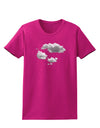 Inverted Puffy Clouds Womens Dark T-Shirt-TooLoud-Hot-Pink-Small-Davson Sales