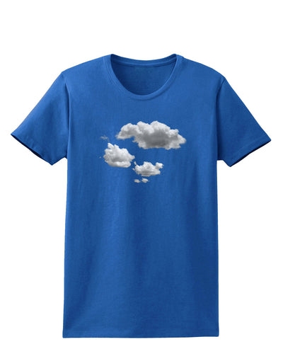 Inverted Puffy Clouds Womens Dark T-Shirt-TooLoud-Royal-Blue-X-Small-Davson Sales