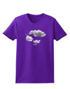 Inverted Puffy Clouds Womens Dark T-Shirt-TooLoud-Purple-X-Small-Davson Sales