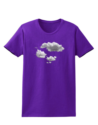 Inverted Puffy Clouds Womens Dark T-Shirt-TooLoud-Purple-X-Small-Davson Sales