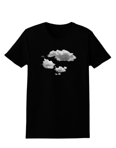 Inverted Puffy Clouds Womens Dark T-Shirt-TooLoud-Black-X-Small-Davson Sales