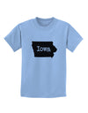 Iowa - United States Shape Childrens T-Shirt by TooLoud-Childrens T-Shirt-TooLoud-Light-Blue-X-Small-Davson Sales