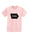 Iowa - United States Shape Childrens T-Shirt by TooLoud-Childrens T-Shirt-TooLoud-PalePink-X-Small-Davson Sales