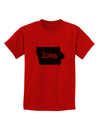 Iowa - United States Shape Childrens T-Shirt by TooLoud-Childrens T-Shirt-TooLoud-Red-X-Small-Davson Sales