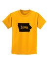 Iowa - United States Shape Childrens T-Shirt by TooLoud-Childrens T-Shirt-TooLoud-Gold-X-Small-Davson Sales