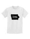 Iowa - United States Shape Childrens T-Shirt by TooLoud-Childrens T-Shirt-TooLoud-White-X-Small-Davson Sales