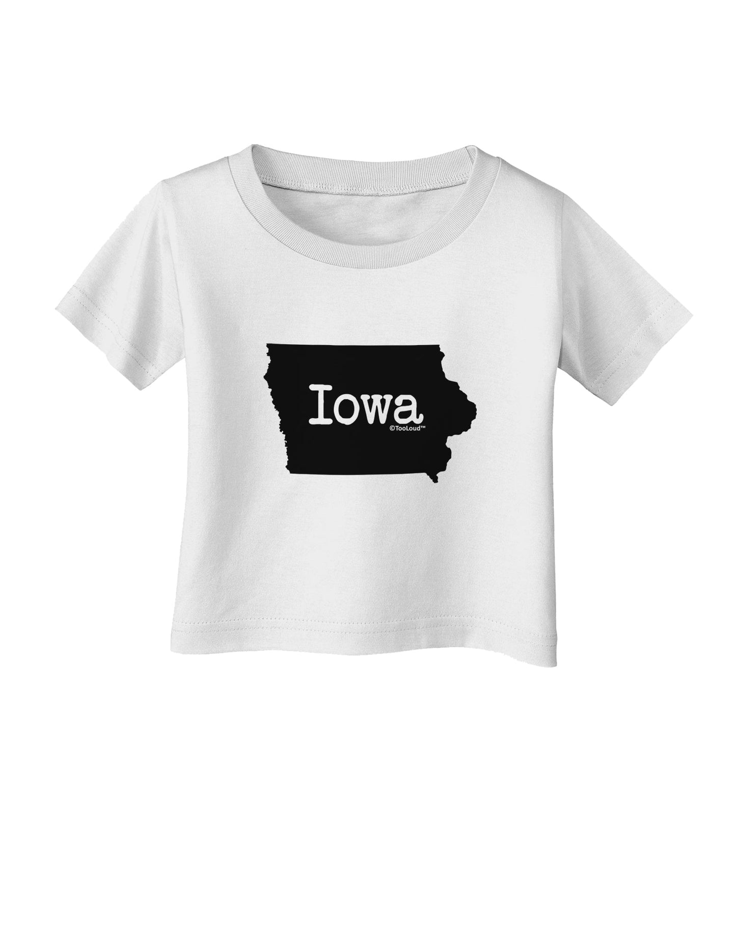 Iowa - United States Shape Infant T-Shirt by TooLoud-Infant T-Shirt-TooLoud-White-06-Months-Davson Sales