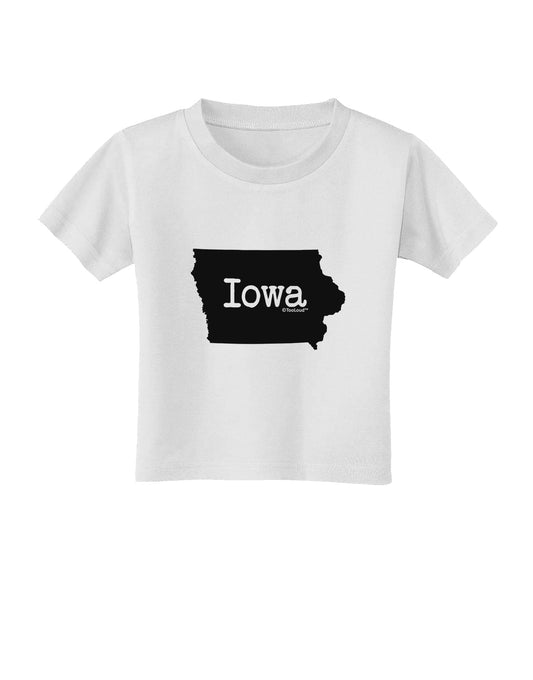 Iowa - United States Shape Toddler T-Shirt by TooLoud-Toddler T-Shirt-TooLoud-White-2T-Davson Sales