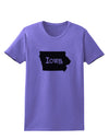 Iowa - United States Shape Womens T-Shirt by TooLoud-Womens T-Shirt-TooLoud-Violet-X-Small-Davson Sales