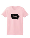 Iowa - United States Shape Womens T-Shirt by TooLoud-Womens T-Shirt-TooLoud-PalePink-X-Small-Davson Sales