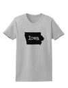 Iowa - United States Shape Womens T-Shirt by TooLoud-Womens T-Shirt-TooLoud-AshGray-X-Small-Davson Sales