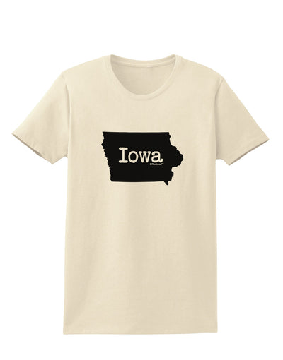 Iowa - United States Shape Womens T-Shirt by TooLoud-Womens T-Shirt-TooLoud-Natural-X-Small-Davson Sales