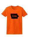 Iowa - United States Shape Womens T-Shirt by TooLoud-Womens T-Shirt-TooLoud-Orange-X-Small-Davson Sales