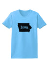 Iowa - United States Shape Womens T-Shirt by TooLoud-Womens T-Shirt-TooLoud-Aquatic-Blue-X-Small-Davson Sales