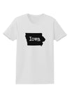 Iowa - United States Shape Womens T-Shirt by TooLoud-Womens T-Shirt-TooLoud-White-X-Small-Davson Sales