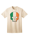 Ireland Skull Flag Adult T-Shirt - A Unique and Stylish Addition to Your Wardrobe-Mens T-shirts-TooLoud-Natural-Small-Davson Sales