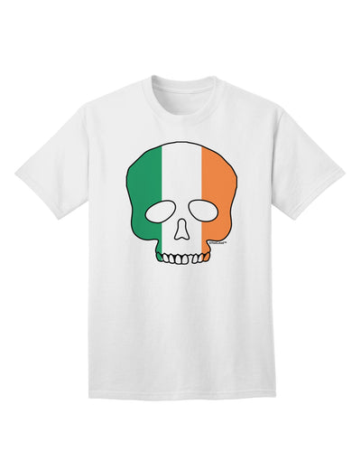 Ireland Skull Flag Adult T-Shirt - A Unique and Stylish Addition to Your Wardrobe-Mens T-shirts-TooLoud-White-Small-Davson Sales