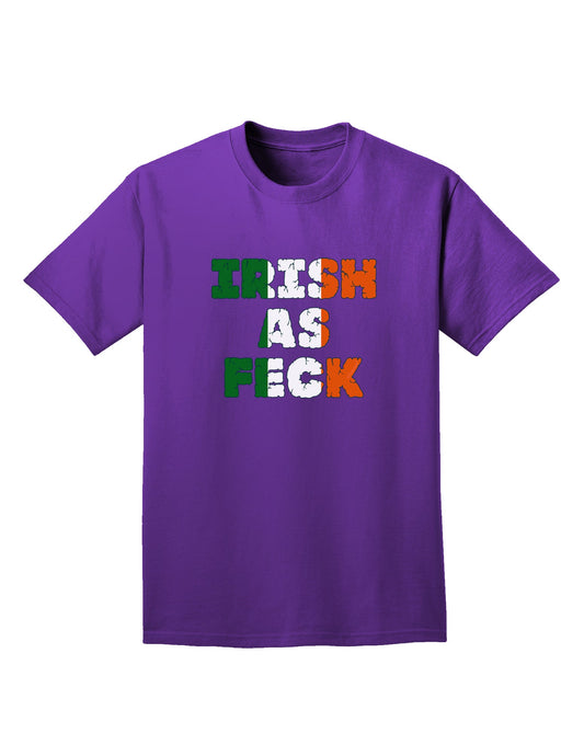 Irish As Feck Funny Adult Dark T-Shirt by TooLoud-Mens T-Shirt-TooLoud-Purple-Small-Davson Sales