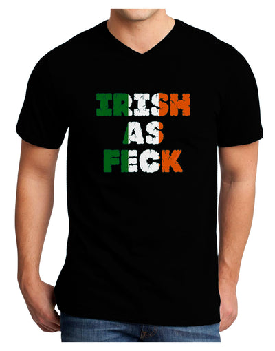 Irish As Feck Funny Adult Dark V-Neck T-Shirt by TooLoud-TooLoud-Black-Small-Davson Sales