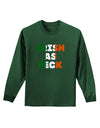 Irish As Feck Funny Adult Long Sleeve Dark T-Shirt by TooLoud-TooLoud-Dark-Green-Small-Davson Sales