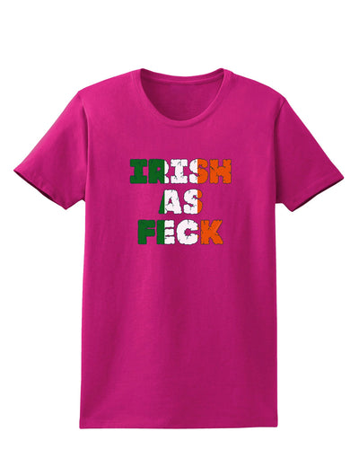 Irish As Feck Funny Womens Dark T-Shirt by TooLoud-TooLoud-Hot-Pink-Small-Davson Sales