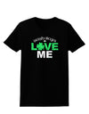 Irish Boys Love Me Womens Dark T-Shirt-TooLoud-Black-X-Small-Davson Sales