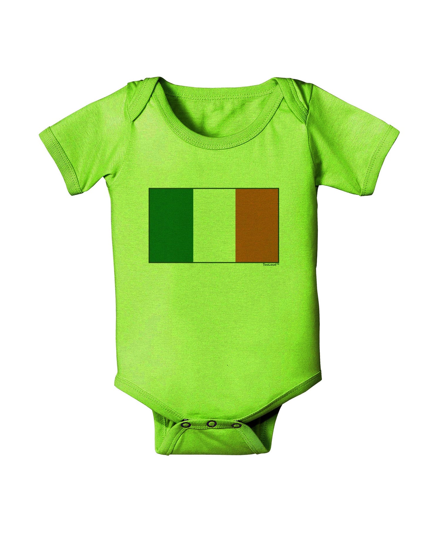 Irish Flag - Flag of Ireland Baby Romper Bodysuit-Baby Romper-TooLoud-Lime-Green-06-Months-Davson Sales