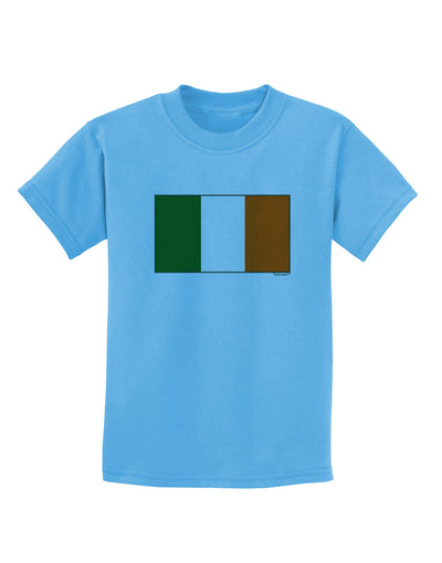 Irish Flag - Flag of Ireland Childrens T-Shirt-Childrens T-Shirt-TooLoud-Aquatic-Blue-X-Small-Davson Sales