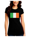 Irish Flag - Flag of Ireland Juniors Crew Dark T-Shirt-T-Shirts Juniors Tops-TooLoud-Black-Juniors Fitted Small-Davson Sales