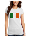 Irish Flag - Flag of Ireland Juniors T-Shirt-Womens Juniors T-Shirt-TooLoud-White-Juniors Fitted X-Small-Davson Sales