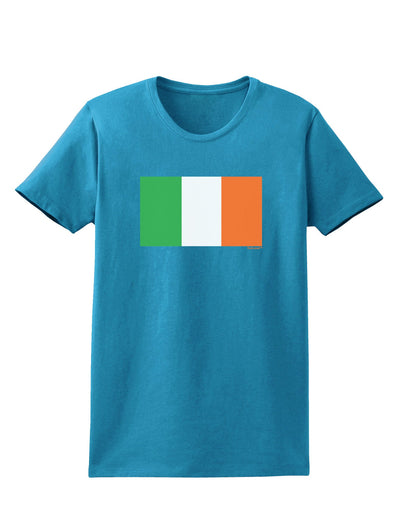 Irish Flag - Flag of Ireland Womens Dark T-Shirt-TooLoud-Turquoise-X-Small-Davson Sales