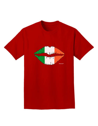 Irish Flag Kiss Adult Dark T-Shirt by TooLoud-Mens T-Shirt-TooLoud-Red-Small-Davson Sales