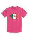 Irish Flag Kiss Childrens Dark T-Shirt by TooLoud-Childrens T-Shirt-TooLoud-Sangria-X-Small-Davson Sales