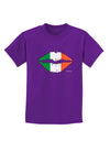 Irish Flag Kiss Childrens Dark T-Shirt by TooLoud-Childrens T-Shirt-TooLoud-Purple-X-Small-Davson Sales