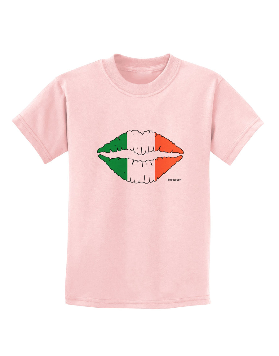 Irish Flag Kiss Childrens T-Shirt by TooLoud-Childrens T-Shirt-TooLoud-White-X-Small-Davson Sales