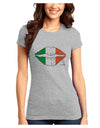 Irish Flag Kiss Juniors T-Shirt by TooLoud-Womens Juniors T-Shirt-TooLoud-Ash-Gray-Juniors Fitted X-Small-Davson Sales