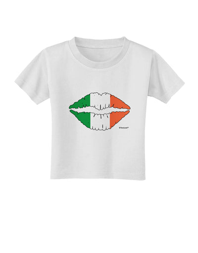 Irish Flag Kiss Toddler T-Shirt by TooLoud-Toddler T-Shirt-TooLoud-White-2T-Davson Sales