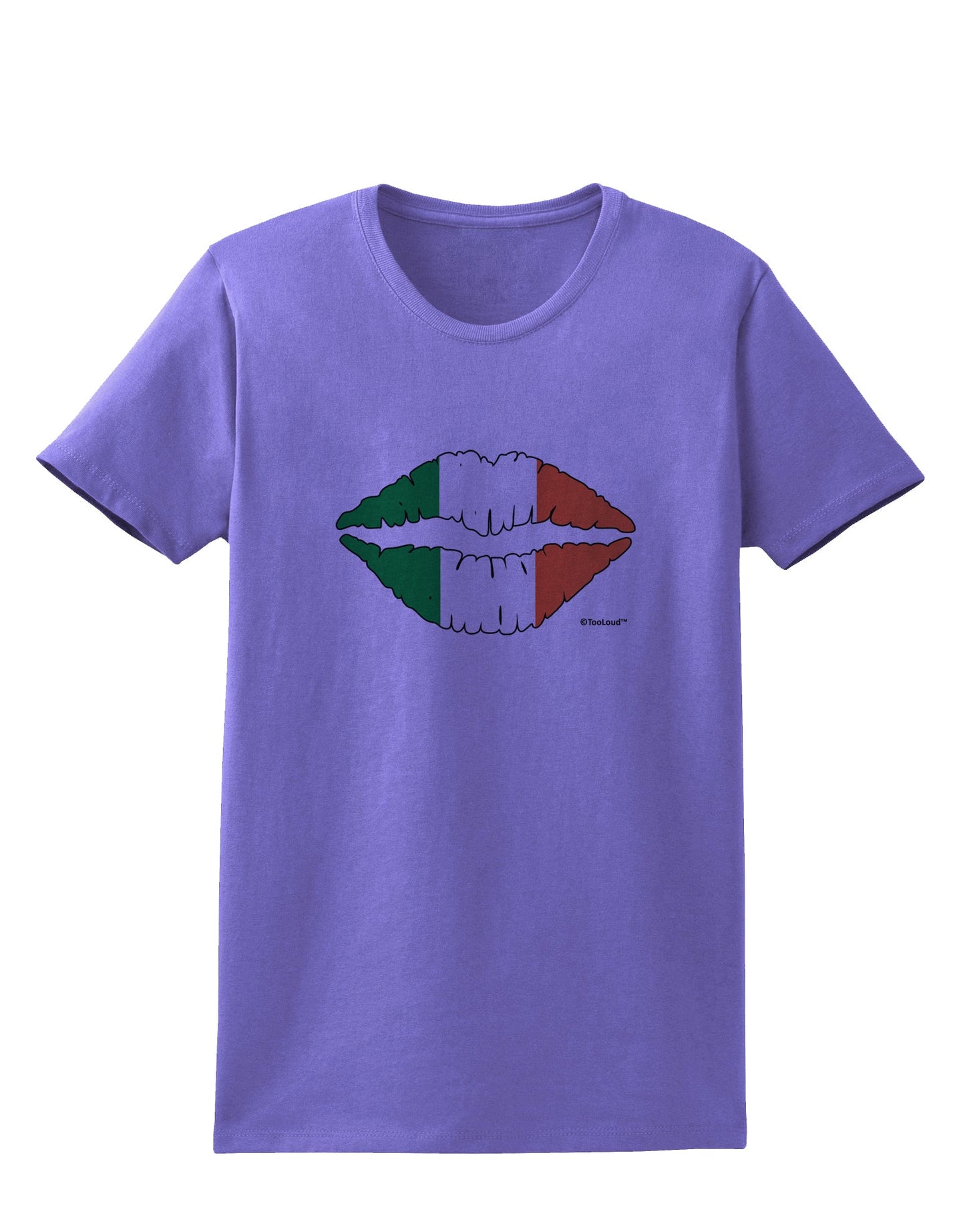 Irish Flag Kiss Womens T-Shirt by TooLoud-Womens T-Shirt-TooLoud-Violet-X-Small-Davson Sales