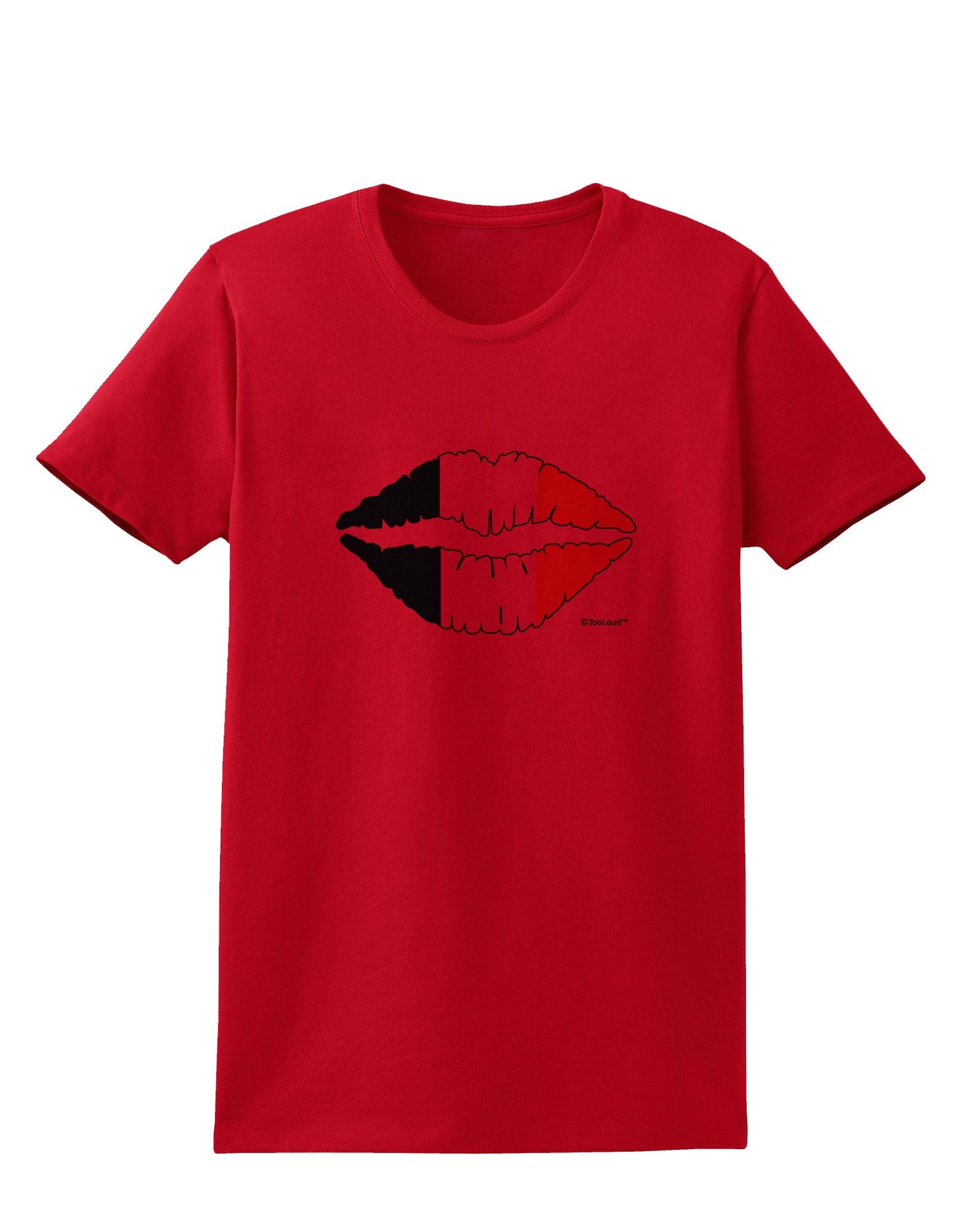 Irish Flag Kiss Womens T-Shirt by TooLoud-Womens T-Shirt-TooLoud-Red-X-Small-Davson Sales