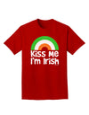 Irish Flag Rainbow - Kiss Me I'm Irish Adult Dark T-Shirt by TooLoud-Mens T-Shirt-TooLoud-Red-Small-Davson Sales